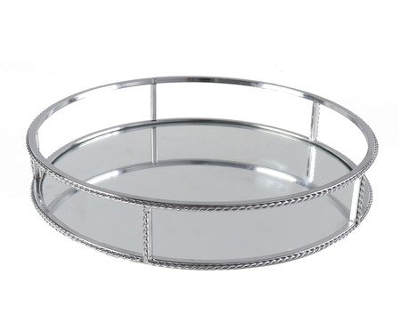Bandeja Decorativa Twist Prata | Westwing