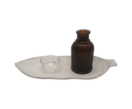 Bandeja com Difusor e Porta-Velhas Zen - 100 ml | Westwing
