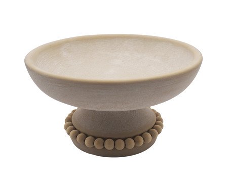 Centro de Mesa com Pe Sand Branco Médio | Westwing