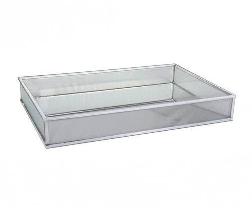 Bandeja Decorativa Hygge Prata Média, silver or metallic | WestwingNow