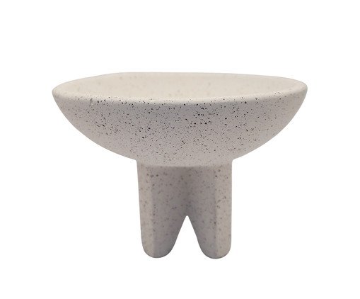 Centro de Mesa com Pé Ibiza Branco Pequeno, white | WestwingNow