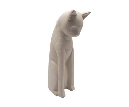 Escultura Gato Spots Creme | Westwing