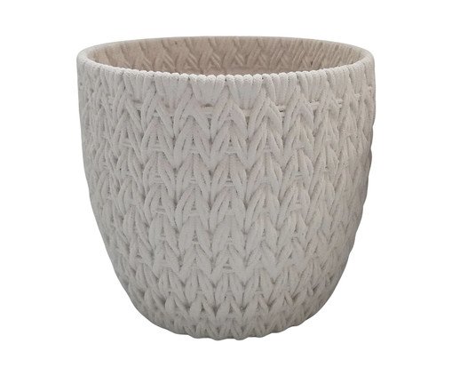 Cachepot Web Branco Médio, white | WestwingNow