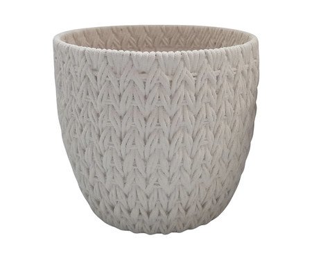 Cachepot Web Branco Médio | Westwing