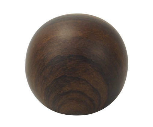 Escultura Esfera Lin Freijó - 11 cm, wood pattern | WestwingNow