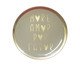 Prato Porta-Objeto Mais Amor Branco e Dourado - 13 cm, white | WestwingNow