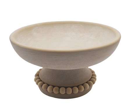 Centro de Mesa com Pe Sand Branco Pequeno | Westwing