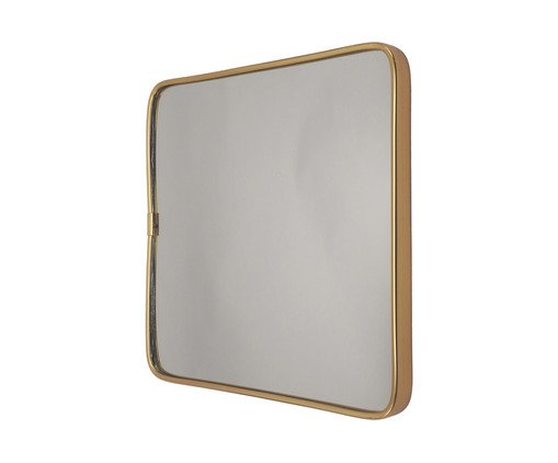 Espelho de Parede Wall Quadrado Gold - 23 cm, gold | WestwingNow