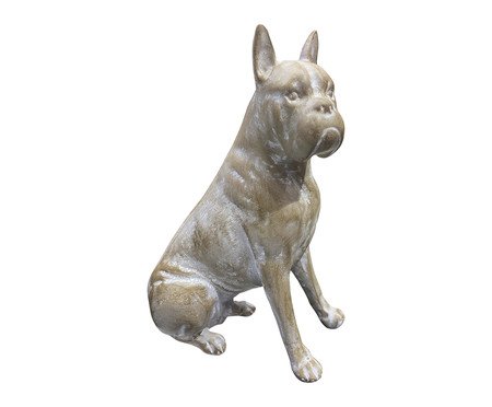 Escultura Boxer Bege Patinado | Westwing