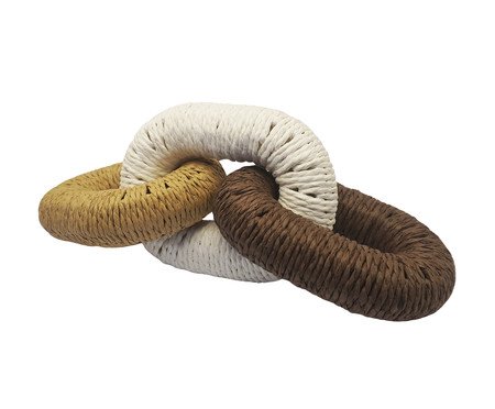 Adorno Decorativo Corrente 3 Elos | Westwing