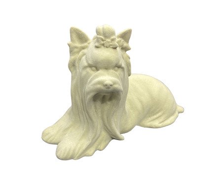 Escultura Shih Tzu Bege Patinado | Westwing