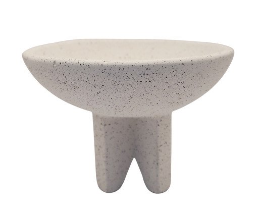 Centro de Mesa com Pé Ibiza Branco Médio, white | WestwingNow