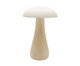 Luminaria Mush Branca e Natural - 22,5 cm, white | WestwingNow