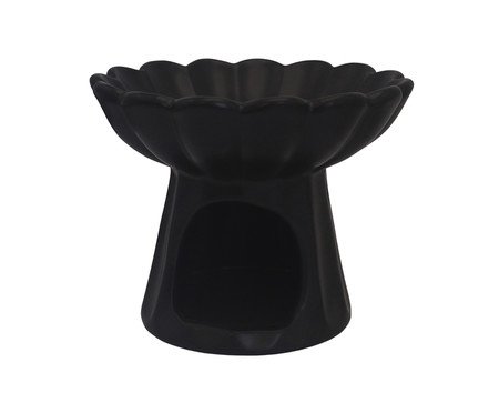 Aromatizador de Óleos Essenciais Flower Preto | Westwing