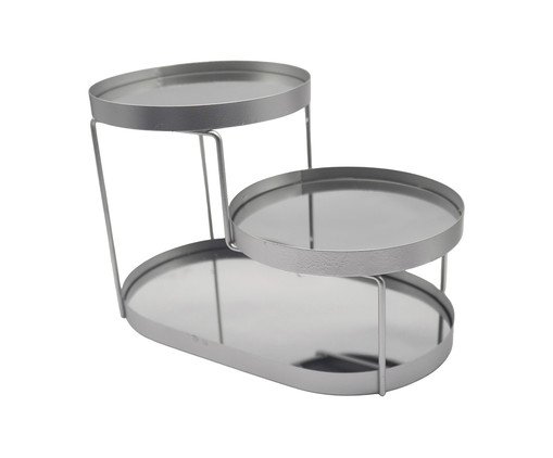 Bandeja Decorativa 3 Níveis Silver, grey | WestwingNow