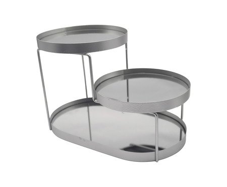 Bandeja Decorativa 3 Níveis Silver | Westwing
