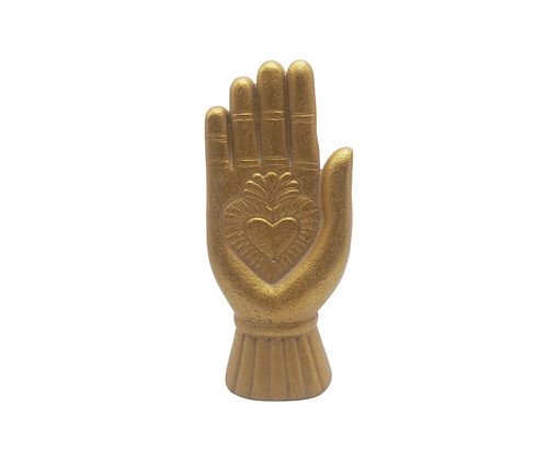 Escultura Gaia Gold Médio, gold | WestwingNow