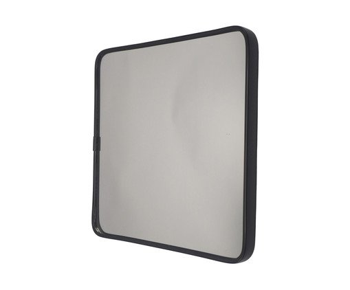 Espelho de Parede Wall Quadrado Preto - 23 cm, black | WestwingNow