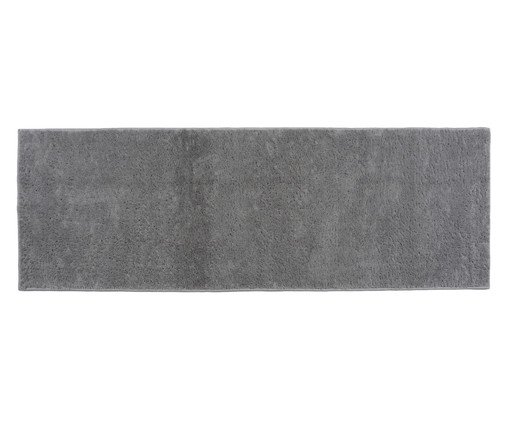 Passadeira Shaggy Smooth - Cinza, Cinza | WestwingNow