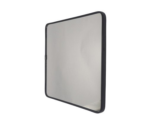 Espelho de Parede Wall Quadrado Preto - 30 cm, black | WestwingNow