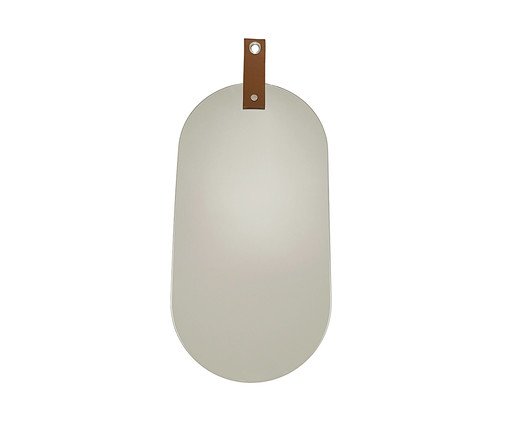 Espelho de Parade Leather Cápsula, silver or metallic | WestwingNow
