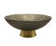 Centro de Mesa Redondo com Pé Glass Fumê, gold | WestwingNow