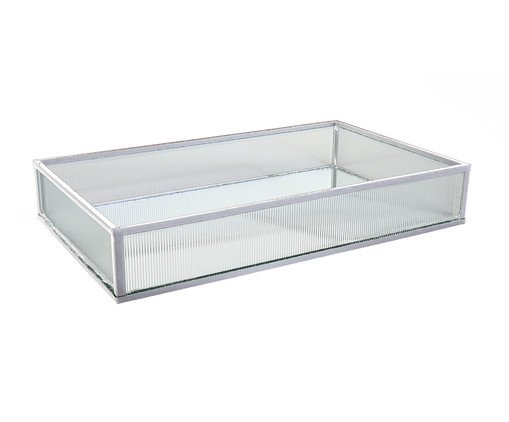 Bandeja Decorativa Hygge Prata Pequena, silver or metallic | WestwingNow