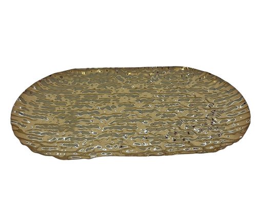 Bandeja Decorativa Brushed Gold Pequena, gold | WestwingNow