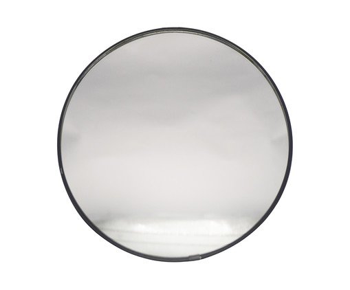 Espelho de Parede Niv Redondo Preto - 20 cm, black | WestwingNow