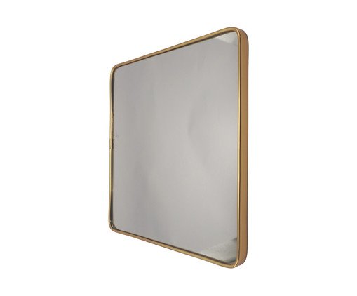 Espelho de Parede Wall Quadrado Gold - 30 cm, gold | WestwingNow