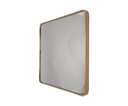 Espelho de Parede Wall Quadrado Gold - 30 cm | Westwing