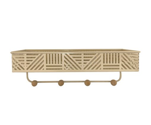 Cabideiro com Prateleira Cath Off-White, Off White | WestwingNow