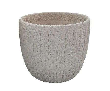 Cachepot Web Branco Pequeno | Westwing