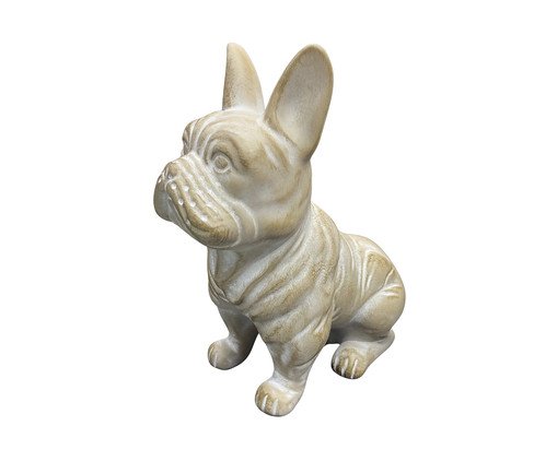 Escultura Bulldog Francês Bege Patinado, beige | WestwingNow