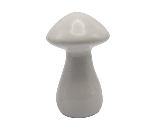 Escultura Cogumelo Fairy Branca - 11 cm, white | WestwingNow