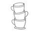 Escultura de Parede Coffee Cup Preto, black | WestwingNow