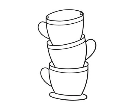 Escultura de Parede Coffee Cup Preto | Westwing