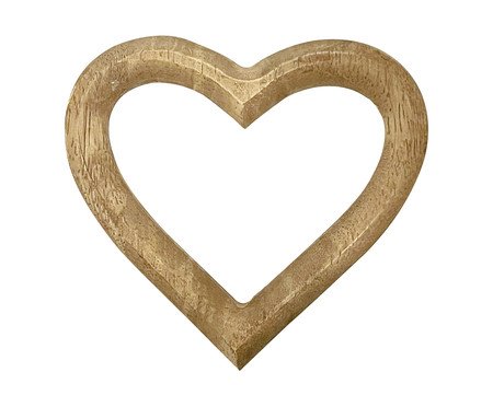 Adorno Decorativo Heart Freijó | Westwing