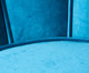 Poltrona em Veludo Pétala - Azul Pavão, Azul, Dourado | WestwingNow