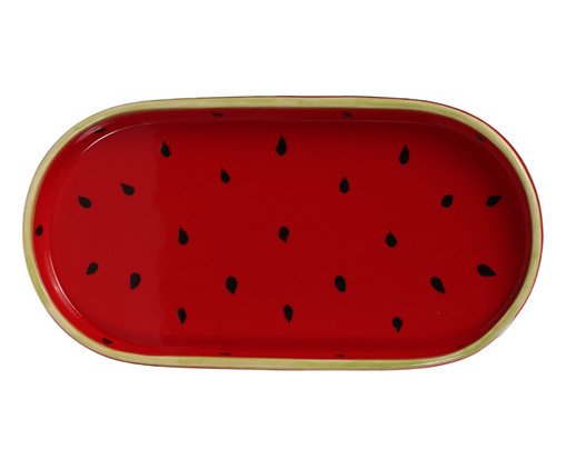 Bandeja Pequena Melancia Tutti-Frutti, Vermelho | WestwingNow