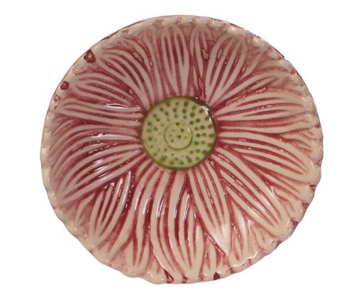Prato com Pé Campo Flora - Pequeno, Rosa | WestwingNow