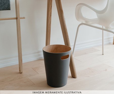 Lixeira Woodrow Can Natural II | Westwing