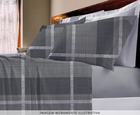 Jogo de Lençol Naturalle Xadrez | Westwing