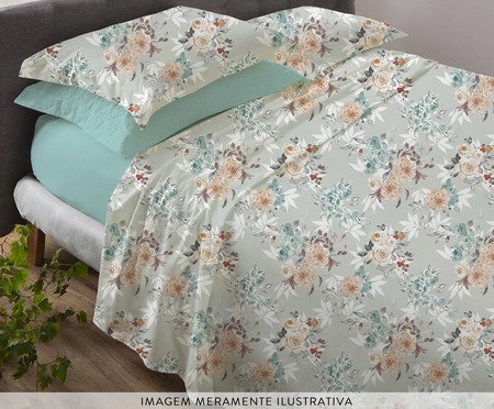 Jogo de Lençol Naturalle Rosa Aqua | Westwing