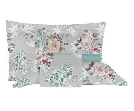 Jogo de Lençol Naturalle Rosa Aqua | Westwing