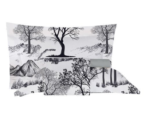 Jogo de Lençol Naturalle Paisagem, grey | WestwingNow