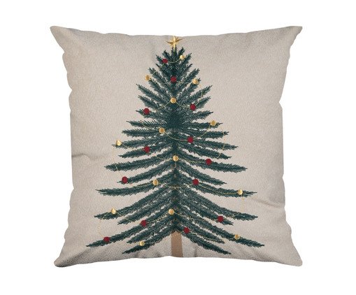 Almofada Natalina Árvore de Natal Simple, beige | WestwingNow
