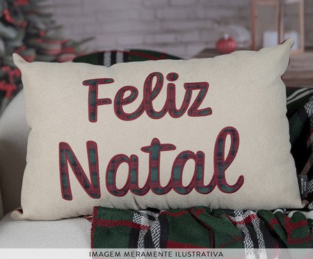 Almofada Natalina Feliz Natal Simple | Westwing