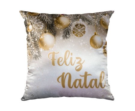 Almofada Natalina Feliz Natal Branca | Westwing