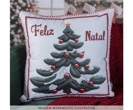 Almofada Natalina Feliz Natal Árvore | Westwing